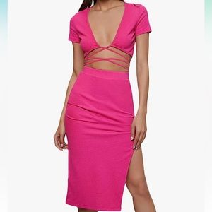 Pink Two Piece Set